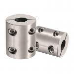 ISO9001 Extension Silver Rigid Clamp Coupling 16mm To 50mm Aluminum Alloy for sale
