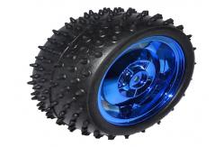 China 4WD Four Wheel Arduino Smart Car Robot Black Aluminum Alloy Cross - Country Line supplier