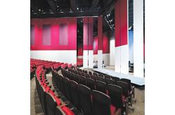 China Auditorium Interior Wooden Folding Partition Walls with Aluminum Frame supplier