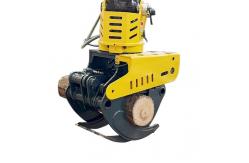 China 10 Ton Excavator Accessory Hydraulic Wood Cutter Machines With Tilting Grapple supplier