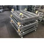 Supermarket 800-1700KGS Loading Wire Mesh Storage Containers Collapsible for sale