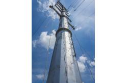 China Durable Telecommunication Monopole Tower Custom Height 10-60m  Quick Installation supplier