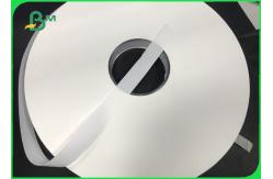 China Biodegradable 28gram White Straw Wrapping Paper 26mm / 35mm * 5000m Rolls supplier