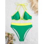 Green Bikini Swimsuit Sexy Women Beachwear Swimwear Bathing Suit Sexy Nylon Fabric Comfortable for sale