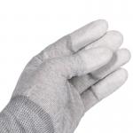 10e6 Ohm Carbon Fiber Electrostatic Discharge ESD Dotted Safe Gloves for sale