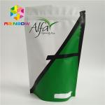 Eco - Friendly Aluminum Foil Stand Up Bags , Plastic Pouch Packaging  For Tea protein powder. for sale