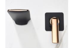China Black Golden Copper Waterfall ODM Concealed Basin Faucet supplier