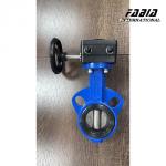 Aluminum Alloy DN100 Worm Gear Butterfly Valve EPDM Seal Soft Seal for sale