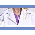 Unisex Practical White Doctor Lab Coat Eco - Friendly Unique Design With Buttons