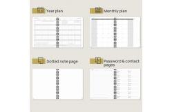 China Metal O Wire Softcover Spiral Planner 2023 Customization Yearly Agenda supplier