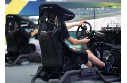 China Servo Motor Car Racing Simulator Cockpit With Concave Clutch Design supplier