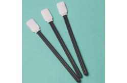 China Black Handle Dacron Stick Flat Square Cleanroom Polyester Swab 714 Lint Free supplier