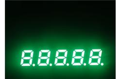 China Blue Emitting LED Segment Display Common Cathode 0.28 5 Digit 200mcd supplier