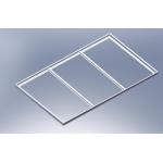 Roof 6063-T5  Aluminum Solar Panel Frame Border Black 40*40mm for sale