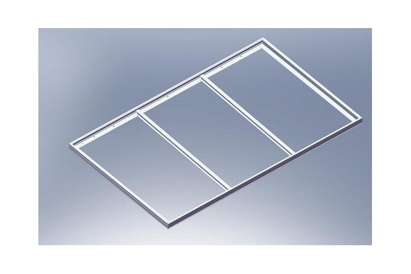 Roof 6063-T5 Aluminum Solar Panel Frame Border Black 40*40mm