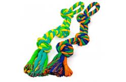 China Colourful Cotton Pull Rope For Large Dog Toys supplier