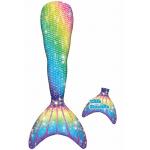 Breathable 80% Nylon + 20 Spandex Mermaid Tail For Swimming Party Toddler 110 120 for sale