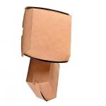Custom Biodegradable Kraft Burger Box Fast Food Packaging with CMYK 4 Color Offest Printing Sample in 1-3 Days for sale