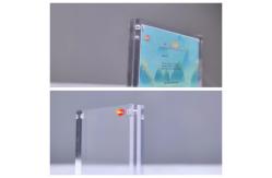 China Custom Size Desktop Frameless Self Standing Acrylic Magnetic Photo Frame supplier