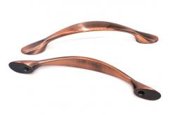 China Bronzed Sandblasting Cabinet Handle Metal Die Casting Luxury Arch Shape supplier