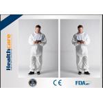Waterproof Insulated Disposable Protective Coveralls , Full Body Cleaning Suit CE FDA for sale