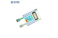 China Tactile Two Tails Waterproof Membrane Touch Switch With LCD Window supplier
