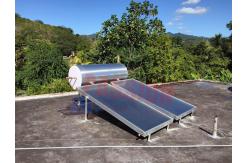 China Simple Solar Hot Water Heater System Thermosyphon Blue Titanium Solar Collector supplier