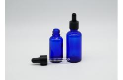 China ISO9001 15ml Cobalt Blue Tincture  Dropper Bottles Glass Shelled supplier