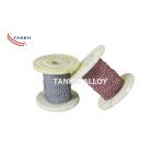 2*0.711mm Fiberglass Insulated Thermocouple Cable Oxidized Surface