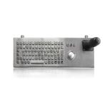 Flat Desktop Stainless Steel Keyboard Compact Format IP68 Dynamic Vandal Proof for sale