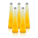 Elegant 250ml Conical Glass Juice Container Personalized Features Quality Glass Bottles