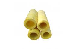 China Centrifugal Glass Wool Steam Pipe Insulation Shell 30-150mm Thickness Without Aluminum Foil supplier