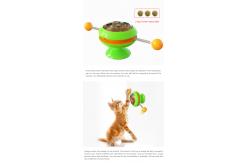 China Training Function ABS Interactive Pet Toys Cat Spinning Toy Relieve Anxiety ODM supplier