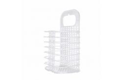 China Sonsill Odorless Plastic Foldable Laundry Basket , Multiscene Wall Hanging Laundry Hamper supplier