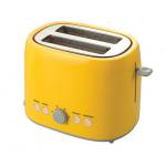 Plastic Housing Electric White Two Slice Toaster Defrost Function