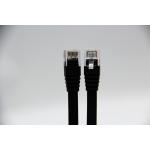 Flat Black Bare Copper Cat.5E Ethernet Cable 30AWG 1M 1000Mbps For Laptop Office Home Networking for sale