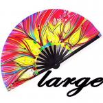 Japanese Custom Printed Logo Wedding Hand Fans Handmade Bamboo Fan for sale
