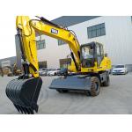 YUCHAI/YC4D125 Engine Powered Wheeled Mini Excavator With 15300kg Operating Weight