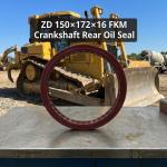 ZD 150×172×16 FKM Double Layer Double Spring Crankshaft Rear Oil Seal OE 1005080-81D For FAW J6 J7 JH6 Xichai CA6DM Diesel Engine Truck Parts for sale