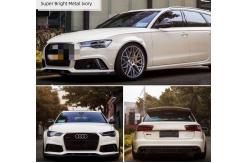 China PET Swipeable Metallic Ivory Gloss Car Wrap Film 4.8MIL Thickness supplier