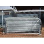 8ft Temporary Security Fencing Movable Chain Link Construction Panel With Base for sale