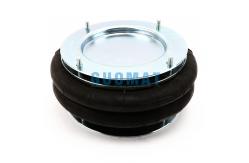 China Dunlop 12''x2 Series Suspension Air Spring Contitech FD412-22 with Flange Ring supplier