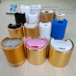 Plastic Bottle Cap PP Aluminum Custom Color Press Disc Top Cap Lid For Lotion Soap Shampoo Bottle for sale