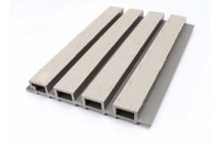 China Wood Grain Exterior WPC Wall Panel Outdoor Cladding Co Extrusion Fireproof supplier