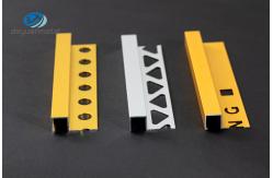 China Anodized Aluminium Edge Trim Profiles With Hole Punched 0.7-2mm Thickness supplier