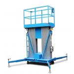 12m Vertical Double Mast Lift Telescopic Electric Mast Boom Lift for sale