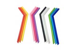China Diameter 0.85cm Silicone Reusable Drinking Straws Flexible And Resistant For Tumbler supplier
