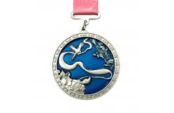 China Matt Silver 10K Virtual Run Challenge Finisher Medal / Beautifully Crafted Medal supplier