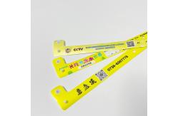 China 2025 Disposable L Shape Bracelet Custom Id Wristbands For Events Hotel supplier