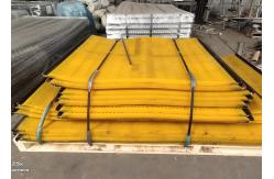 China Yellow PU Mesh Polyurethane Screen Panels With Hook For Mine Vibrating supplier